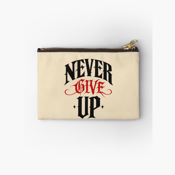 Item preview, Never Give Up – Gothic Motivational Streetwear designed and sold by Legacy Apparel Co..