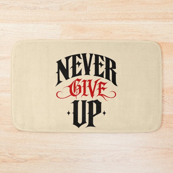Item preview, Never Give Up – Gothic Motivational Streetwear designed and sold by Legacy Apparel Co..