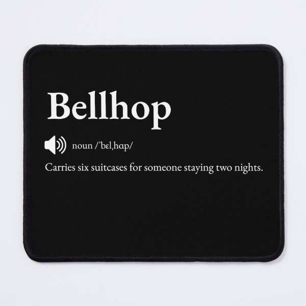 Item preview, TITLE Bellhop Funny Definition: Gift for Coworker, Friend or Special Someone | Hotel Helper's Lobby Banter designed and sold by BrooklynRhodes.
