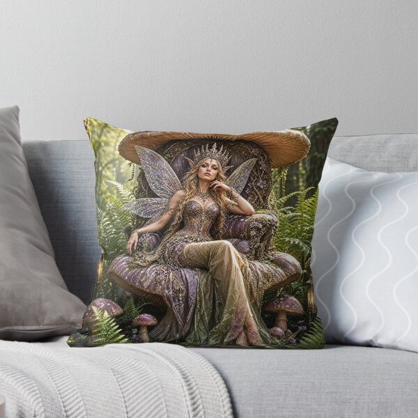 Item preview, Enchanted Mushroom Throne Fairy Queen designed and sold by Storybook Botanica.