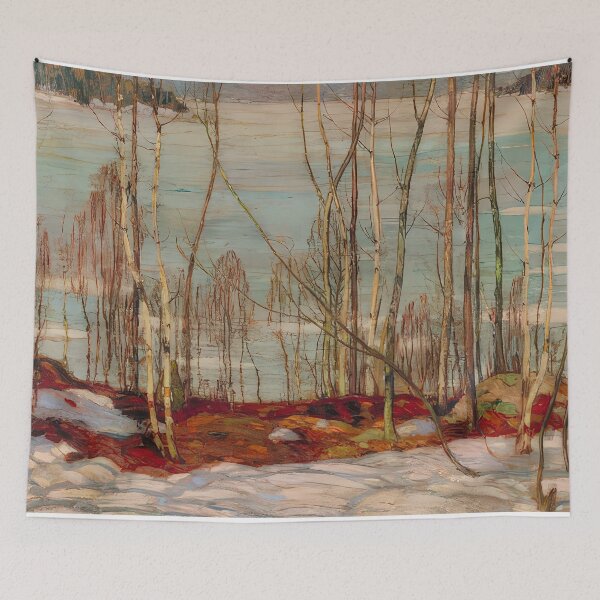 Item preview, Frozen lake, early spring, algonquin park - 1914 designed and sold by VeilOfPigments.