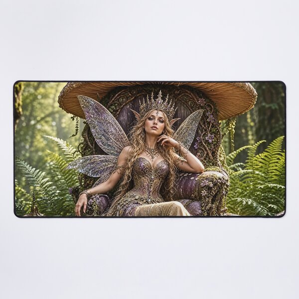 Item preview, Enchanted Mushroom Throne Fairy Queen designed and sold by Storybook Botanica.