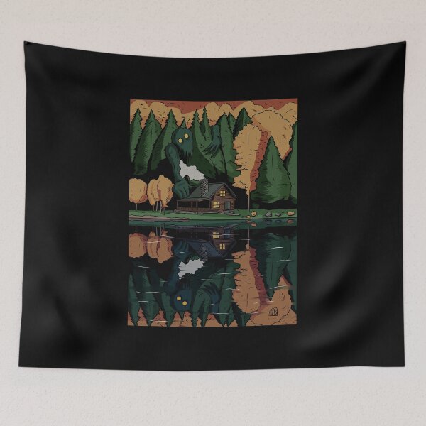 Item preview, Autumn Cottage Giant Forest Monster designed and sold by blacksnowcomics.
