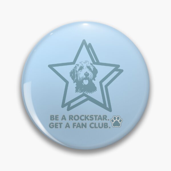 Item preview, Be a Rockstar - Dog lover humor (blue) designed and sold by 247DesignStudio.