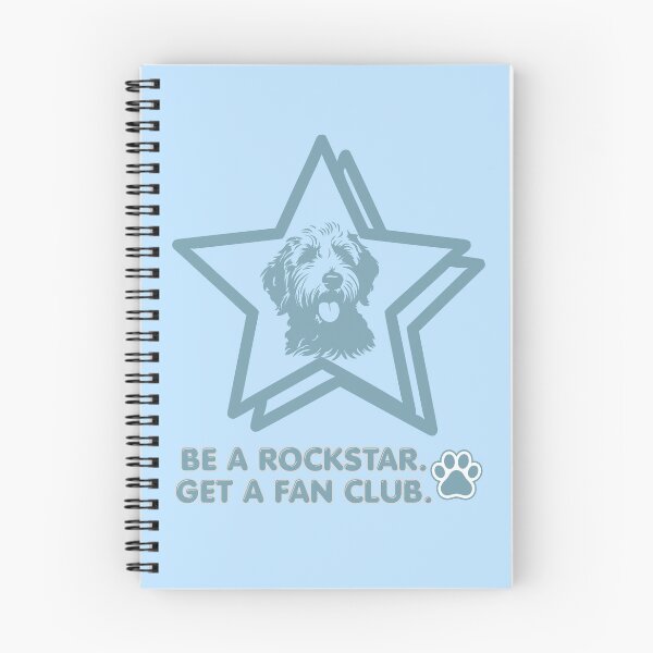 Item preview, Be a Rockstar - Dog lover humor (blue) designed and sold by 247DesignStudio.
