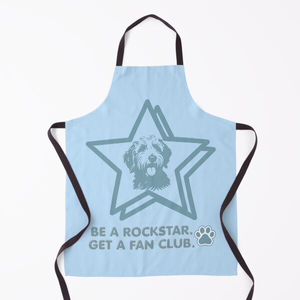 Item preview, Be a Rockstar - Dog lover humor (blue) designed and sold by 247DesignStudio.