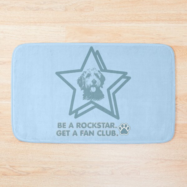 Item preview, Be a Rockstar - Dog lover humor (blue) designed and sold by 247DesignStudio.