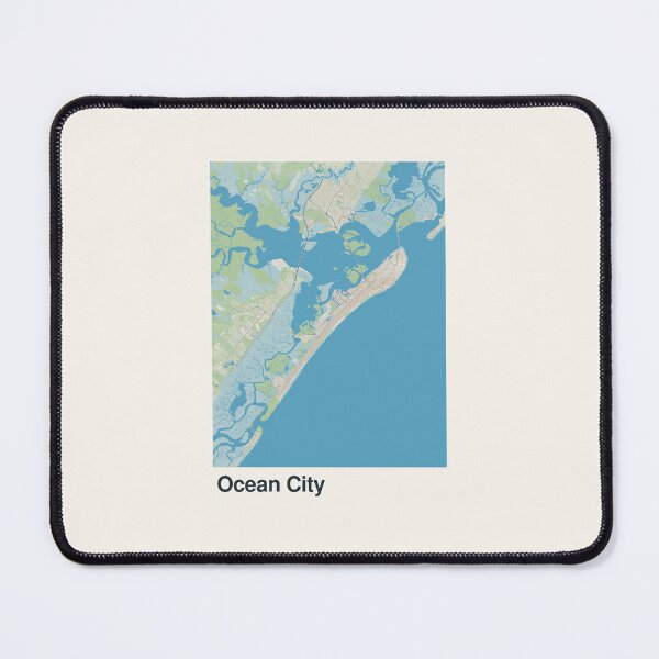 Item preview, Ocean City, New Jersey Minimalistic Map Art designed and sold by MapsNerd.