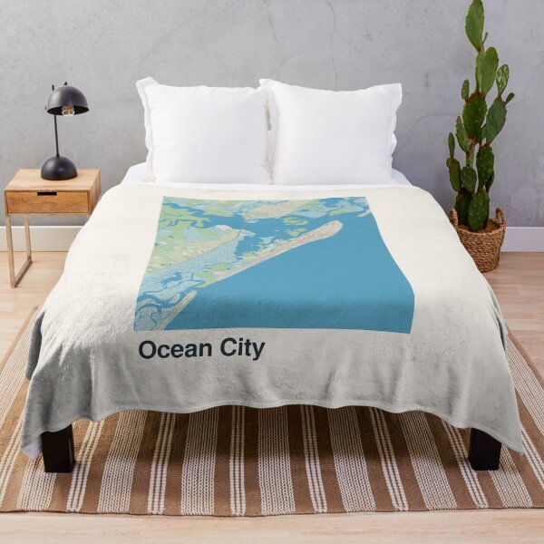 Item preview, Ocean City, New Jersey Minimalistic Map Art designed and sold by MapsNerd.