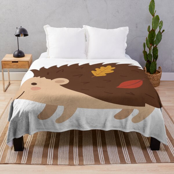 Item preview, Cute Autumn Hedgehog With Leaves  designed and sold by BetweenForms.