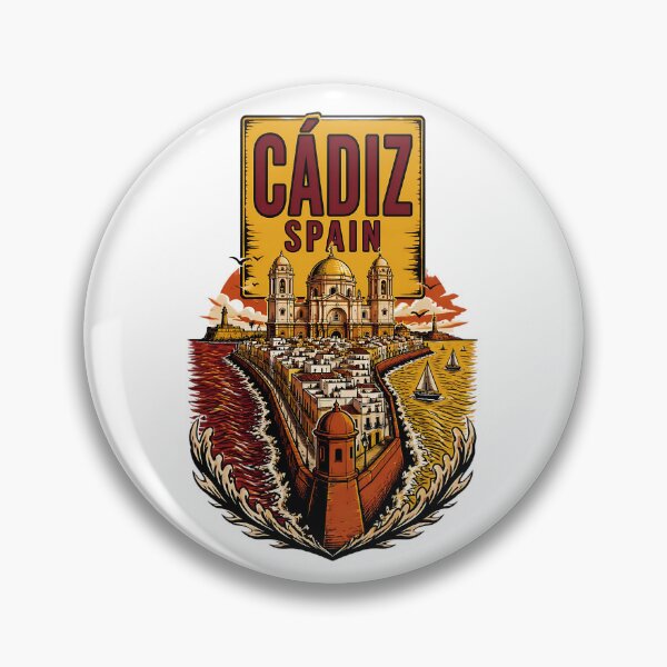Item preview, Cadiz Spain Vintage Travel Tourism designed and sold by TravelersGems.