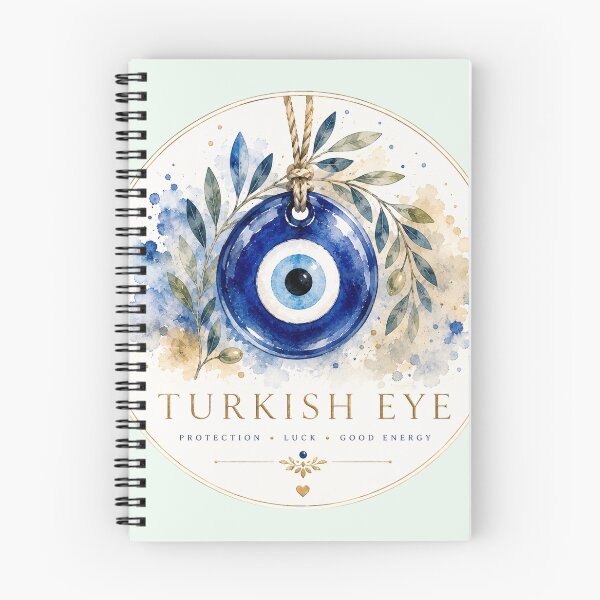 Item preview, Turkish Evil Eye Nazar Amulet Watercolor Protection Art designed and sold by GusiaTreasures.