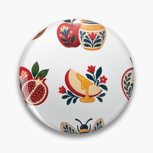Item preview, Rosh Hashanah Folk Art Symbol Set designed and sold by Gold Turtle  Lina.