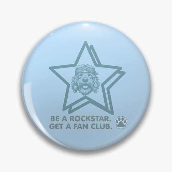 Item preview, Be a Rockstar - Boho Dog lover (blue) designed and sold by 247DesignStudio.