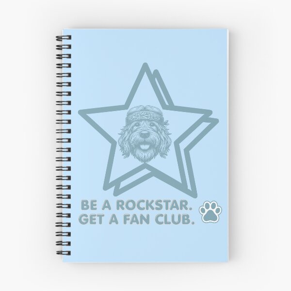 Item preview, Be a Rockstar - Boho Dog lover (blue) designed and sold by 247DesignStudio.