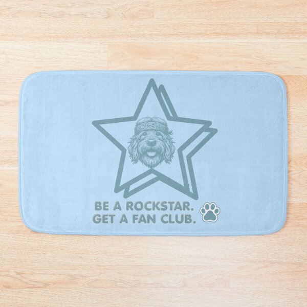 Item preview, Be a Rockstar - Boho Dog lover (blue) designed and sold by 247DesignStudio.