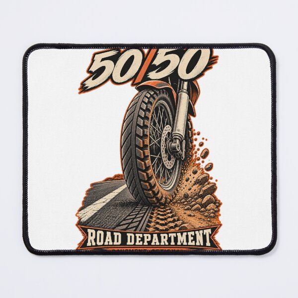 Item preview, 50 50 Road Department Dual Sport Tire Design designed and sold by TorqueTheoryLab.