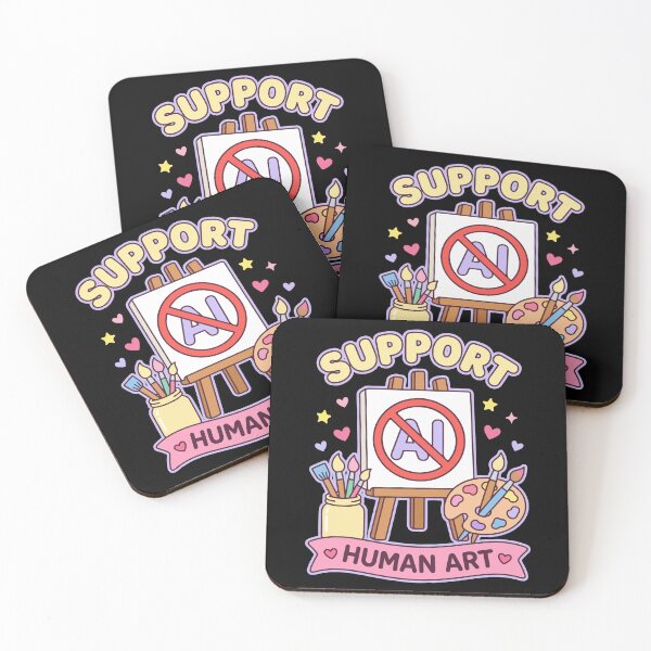 Item preview, Support Human Art Anti Ai designed and sold by YalenArt.