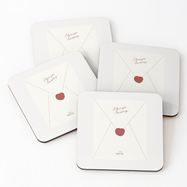 Item preview, Gracie Abram’s I Love You I’m Sorry Letter - Vintage Love Letter Envelope style artwork designed and sold by SaintsAvenue.