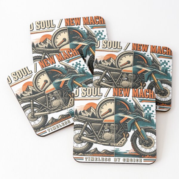 Item preview, Old Soul New Machine Retro Motorcycle Design designed and sold by TorqueTheoryLab.