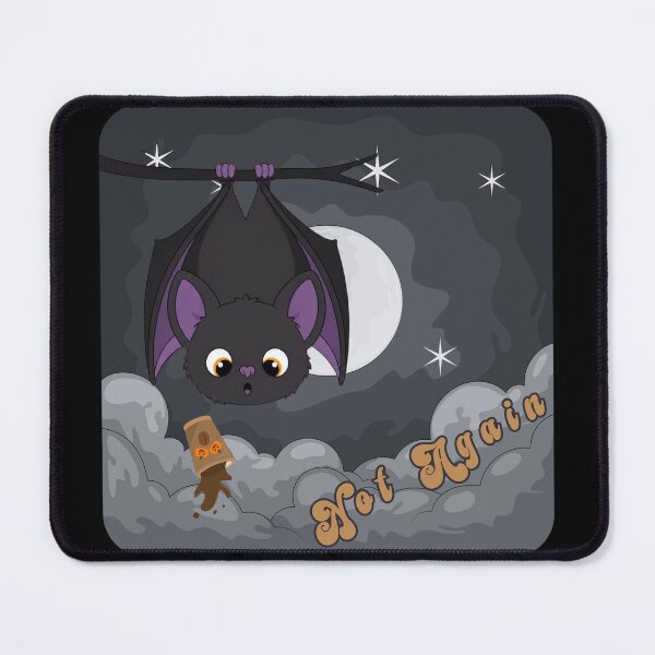 Item preview, Not Again - Funny Coffee Cute Halloween Bat designed and sold by tellia-kallisto.