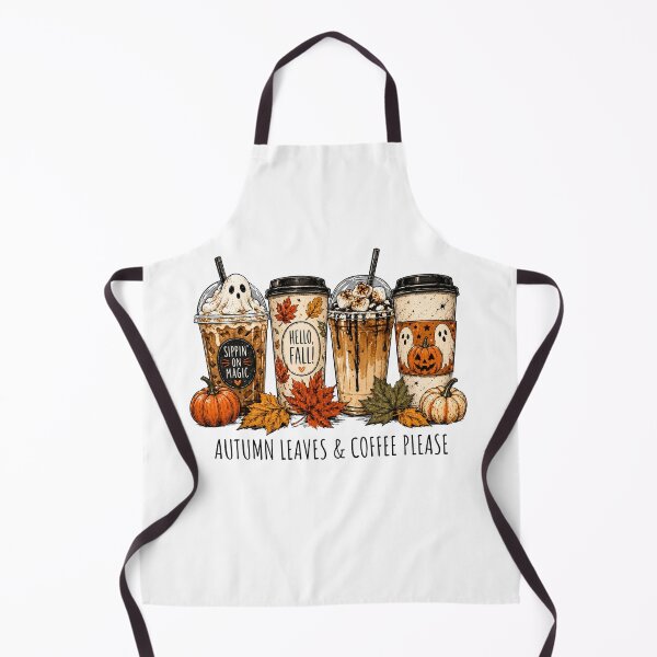 Item preview, Cozy Fall Coffee Drinks Ghosts Autumn Iced Latte Hello Fall Halloween designed and sold by Evercrest Life.