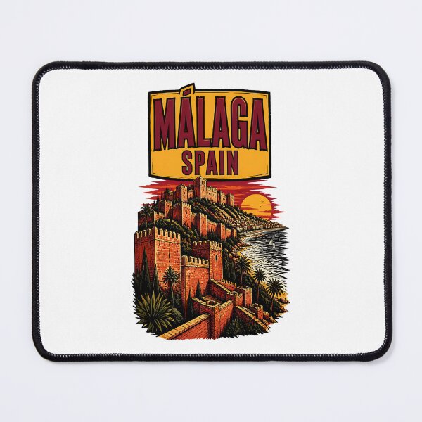 Item preview, Malaga Spain Vintage Travel Tourism designed and sold by TravelersGems.