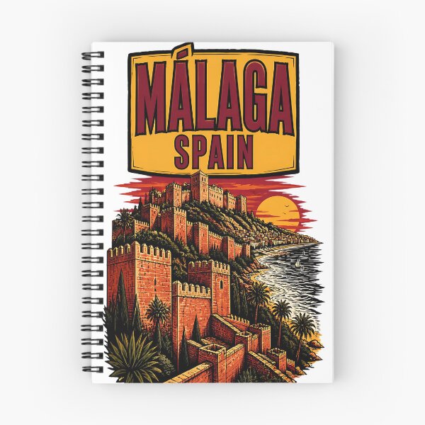 Item preview, Malaga Spain Vintage Travel Tourism designed and sold by TravelersGems.