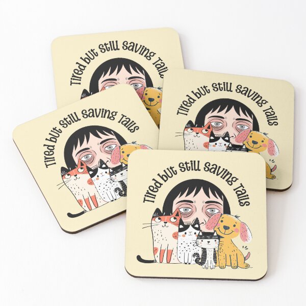 Item preview, Tired But Still Saving Tails Vet Tech designed and sold by Sachie's Studio.