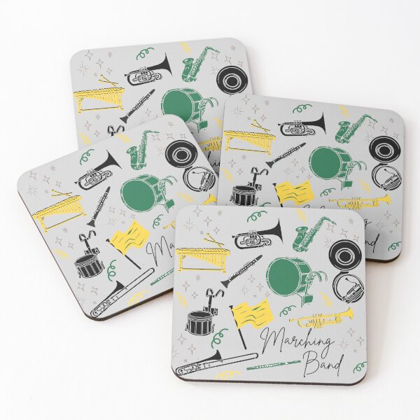 Item preview, Marching Band - green and yellow designed and sold by roseroycedesigns.