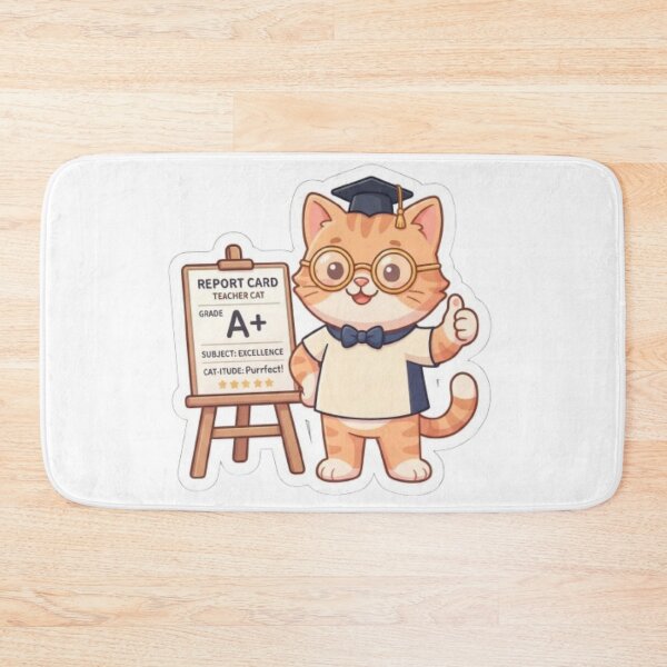 Item preview, eacher Cat Giving A Plus Grade designed and sold by PrintforDesign.