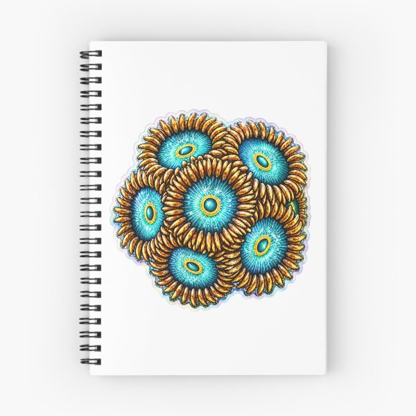 Item preview, Gold Zoanthid Colony Holographic Reef Coral Sticker designed and sold by KenworksDigital.