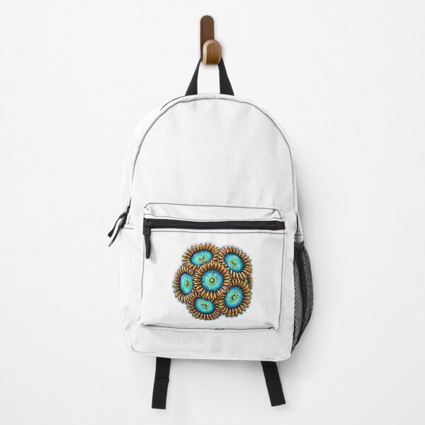 Item preview, Gold Zoanthid Colony Holographic Reef Coral Sticker designed and sold by KenworksDigital.