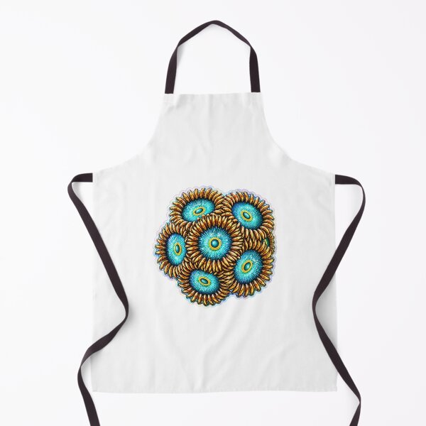 Item preview, Gold Zoanthid Colony Holographic Reef Coral Sticker designed and sold by KenworksDigital.