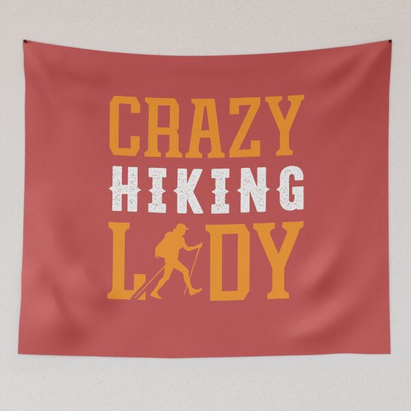 Item preview, Crazy Hiking Lady, Gift Shirt For Women designed and sold by MalwasBasket.