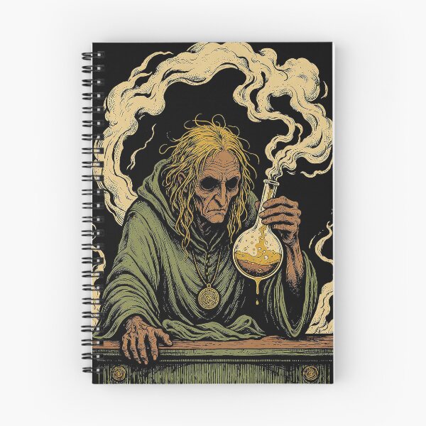 Item preview, Alchemist With Smoking Flask Print designed and sold by The Mellonaire.