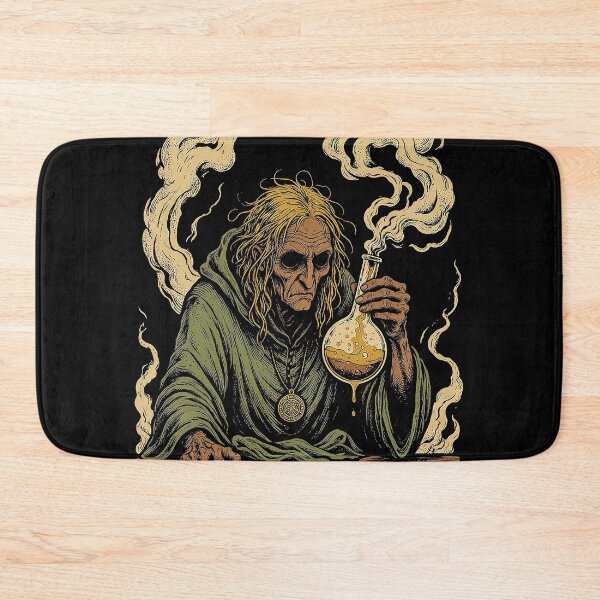 Item preview, Alchemist With Smoking Flask Print designed and sold by The Mellonaire.