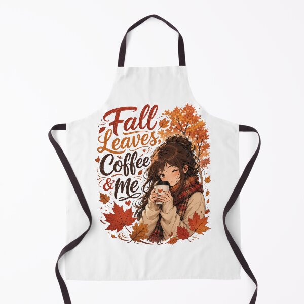 Item preview, Fall Leaves, Coffee & Me | Cute Fall Design for Women | Cozy Coffee Lover Gift designed and sold by PrintSparkDesigns.