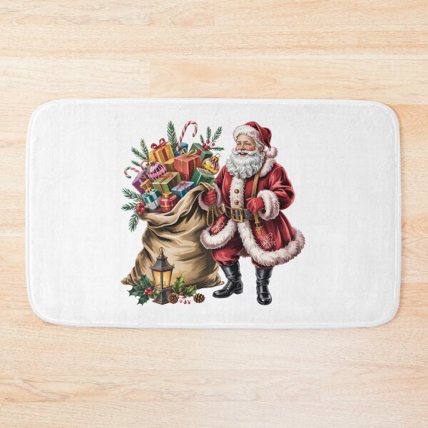 Item preview, Santa Claus with Bag of Gifts Print designed and sold by jkrphoto.