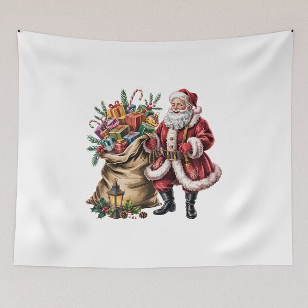 Item preview, Santa Claus with Bag of Gifts Print designed and sold by jkrphoto.
