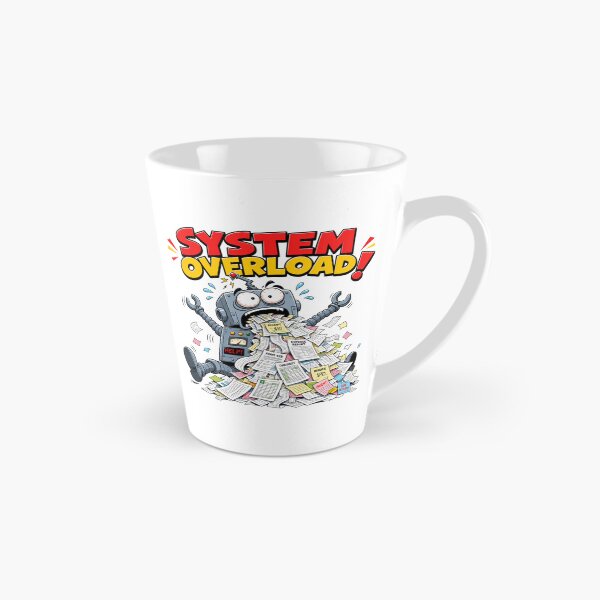 Item preview, System Overload | Funny Robot Paperwork Graphic Tee designed and sold by To Ni.