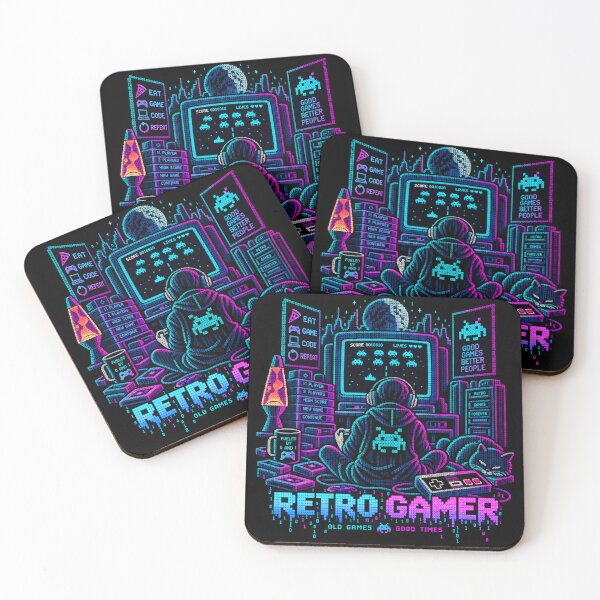 Item preview, Retro Gamer Binary — Old Games, Good Times designed and sold by Kicor.