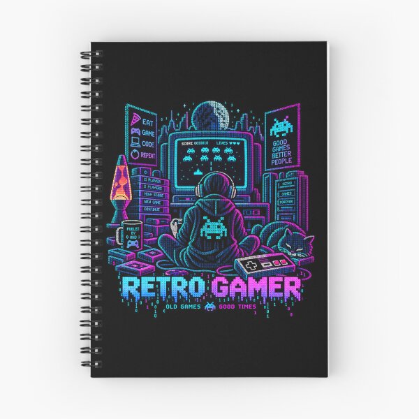 Item preview, Retro Gamer Binary — Old Games, Good Times designed and sold by Kicor.