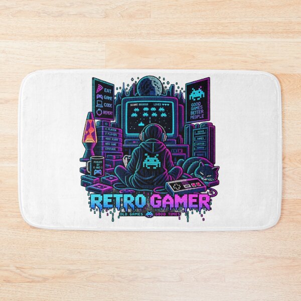 Item preview, Retro Gamer Binary — Old Games, Good Times designed and sold by Kicor.