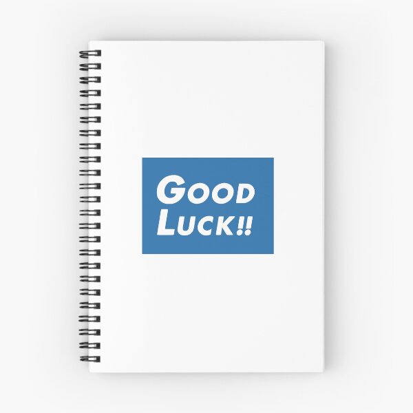 Item preview, Good Luck Banner - Blue and White Motivational Sign designed and sold by zshigdu.