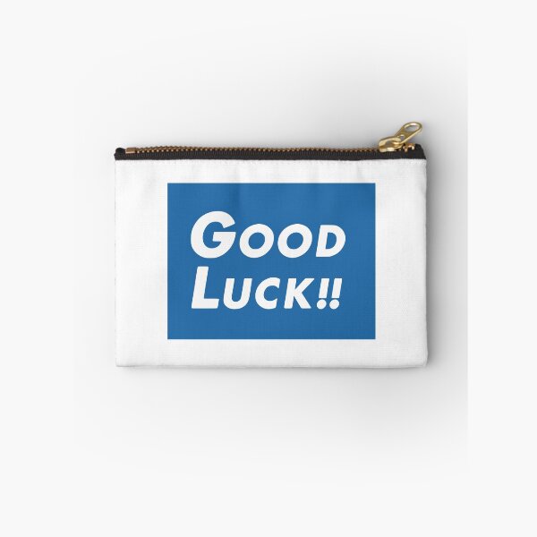 Item preview, Good Luck Banner - Blue and White Motivational Sign designed and sold by zshigdu.