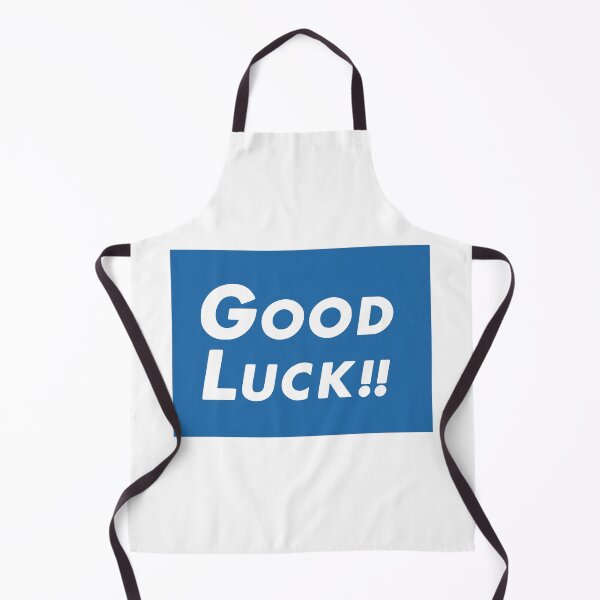 Item preview, Good Luck Banner - Blue and White Motivational Sign designed and sold by zshigdu.