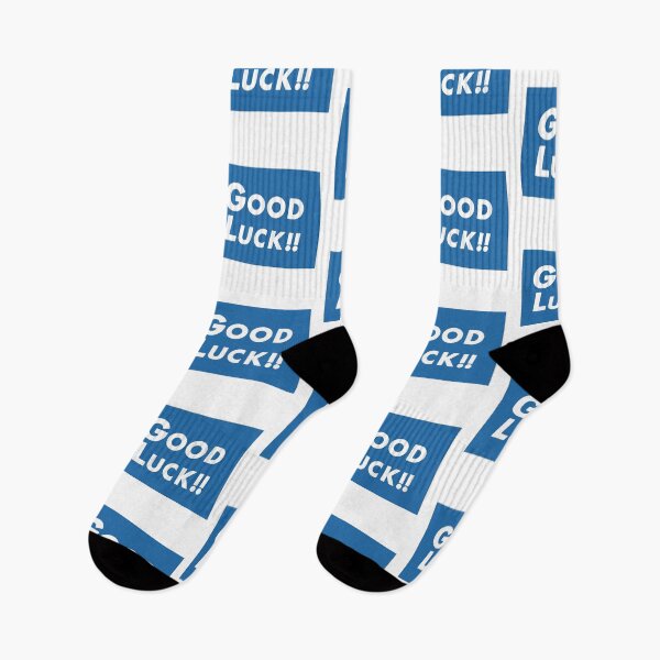 Item preview, Good Luck Banner - Blue and White Motivational Sign designed and sold by zshigdu.