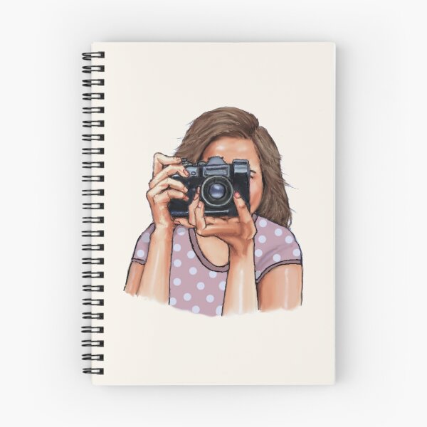 Item preview, Girl With Camera, Photographer, Drawing designed and sold by JoyfulWhimsy.