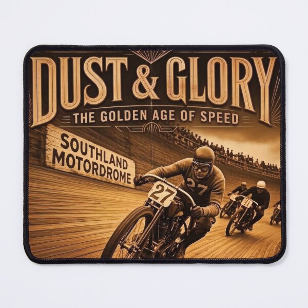 Item preview, Dust & Glory Board Track Racing 1924 Poster designed and sold by thirtyonestars.